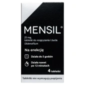 Mensil 25mg tabletki do rozgryzania i żucia x 4 sztuki