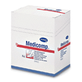 MEDICOMP Kompresy jałowe 4 warstwy 10x10cm 2x25 sztuk