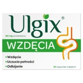ULGIX Wzdęcia 80mg x 25 kapsułek