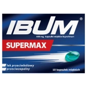 IBUM Supermax 0,6g x 10 kapsułek