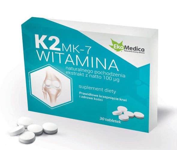Witamina K2 x 30 tabletek | cena, opinie, dawkowanie, skład | i-Apteka.pl